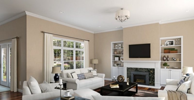 Sherwin Williams Ivoire Living Room3