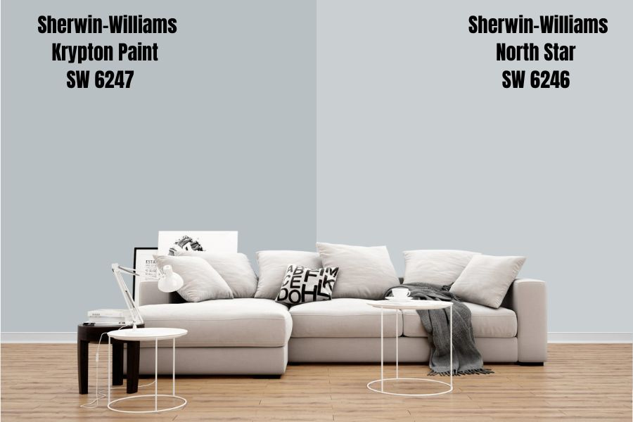 Sherwin-Williams Krypton vs. Sherwin-Williams North Star