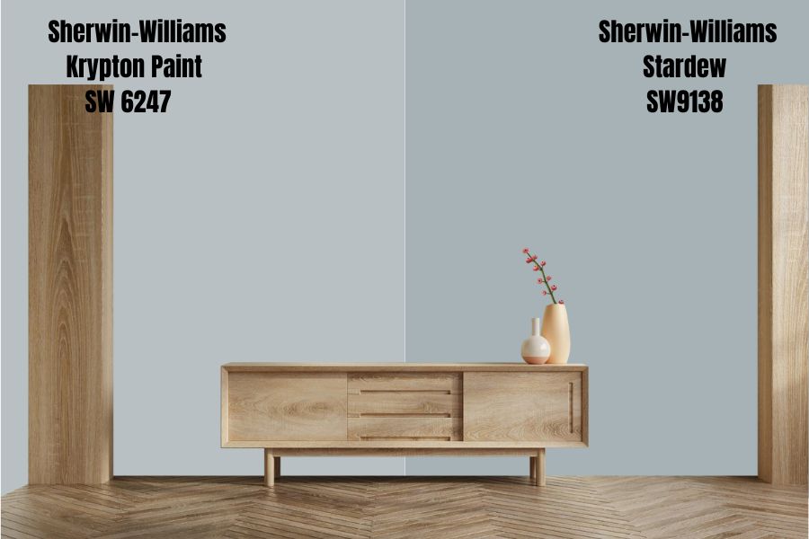 Sherwin-Williams Krypton vs. Sherwin-Williams Stardew SW9138