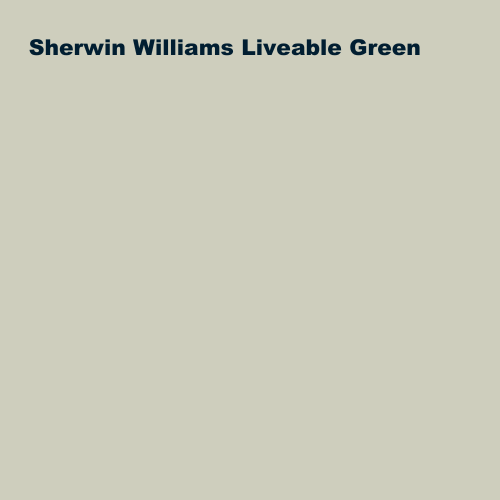 Sherwin Williams Liveable Green