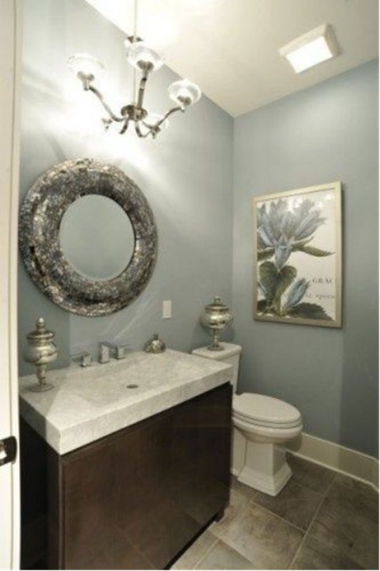 Sherwin Williams Magnetic Gray Bathroom