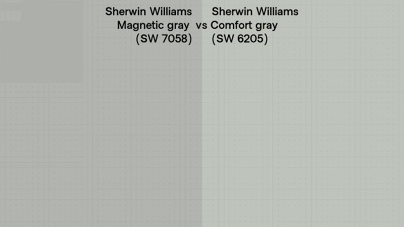Sherwin Williams Magnetic Gray Vs. Comfort Gray