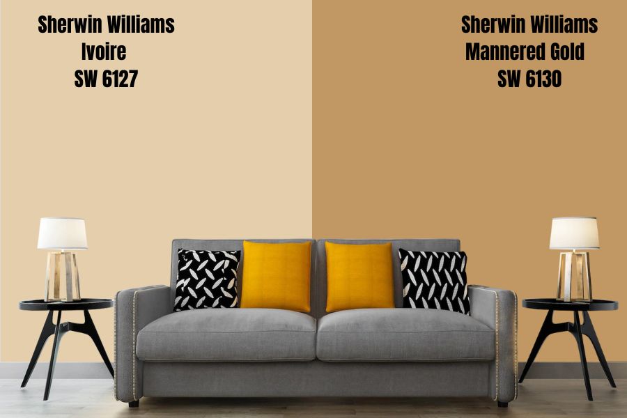 Sherwin Williams Mannered Gold (SW 6130)