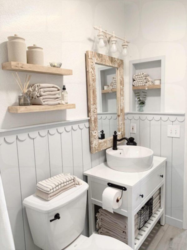 Sherwin Williams Olympus White Bathroom