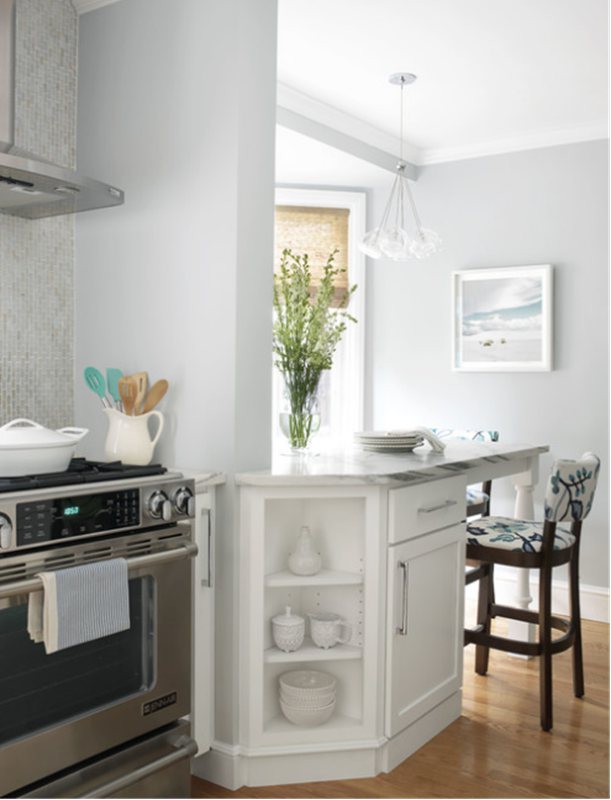 Sherwin Williams Olympus White Kitchen