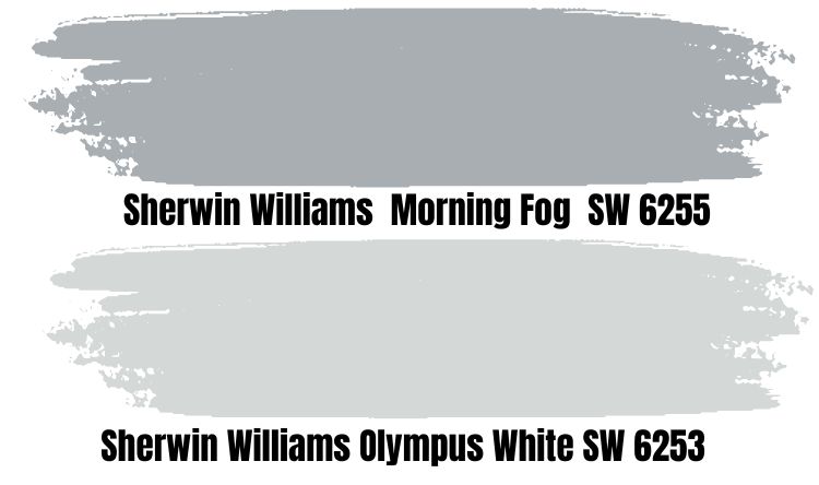Sherwin Williams Olympus White Vs. Morning Fog
