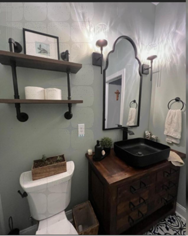 Sherwin Williams Oyster Bay Bathroom 3