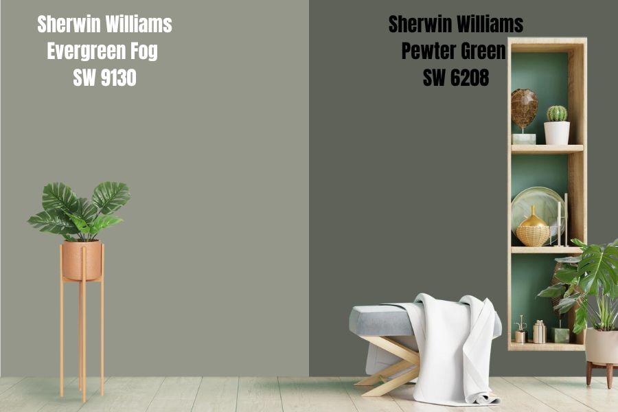 Sherwin Williams Pewter Green SW 6208