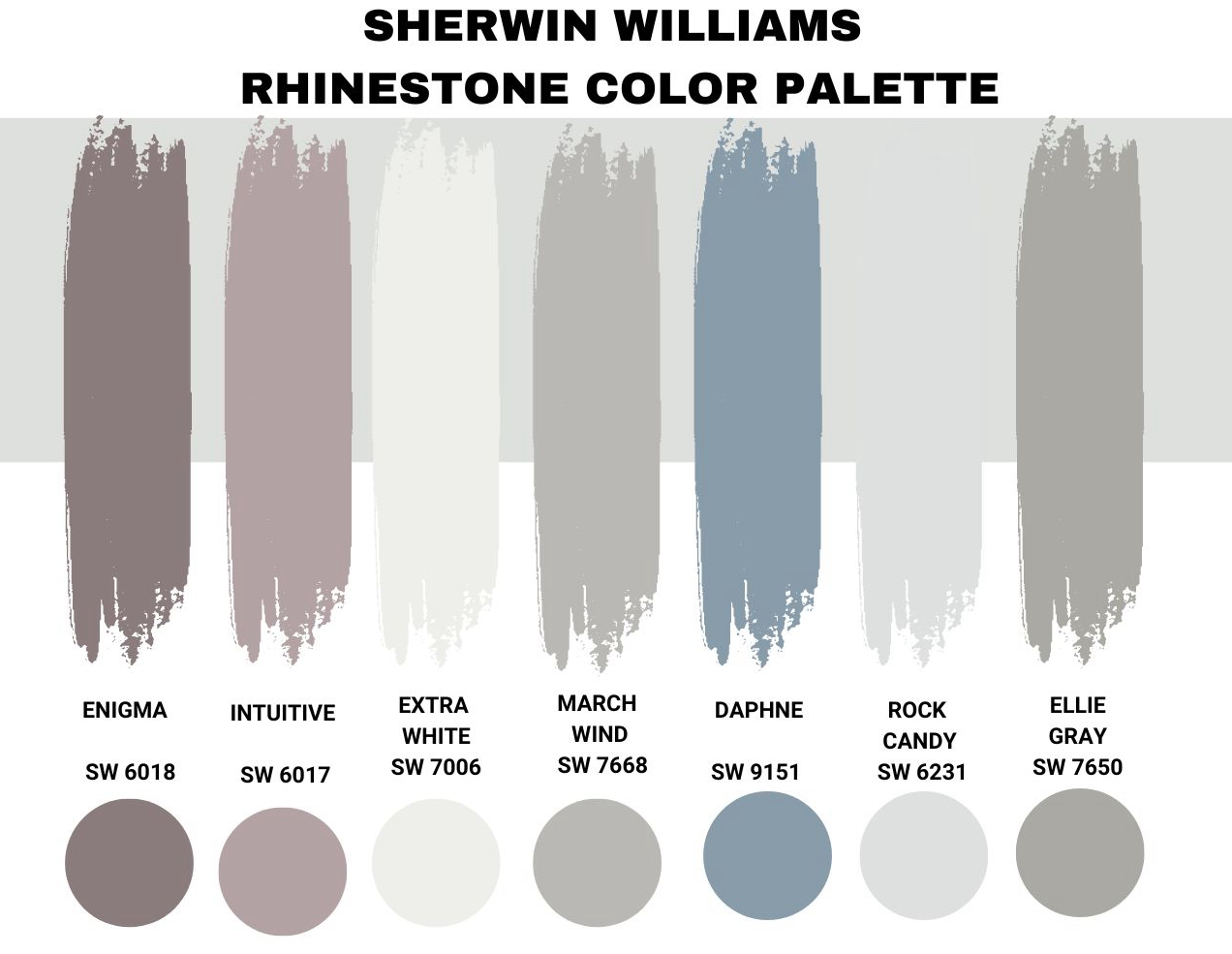 Sherwin Williams Rhinestone Color Palette