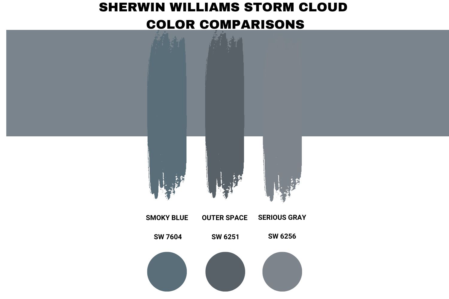 Sherwin Williams Storm Cloud Color Comparisons