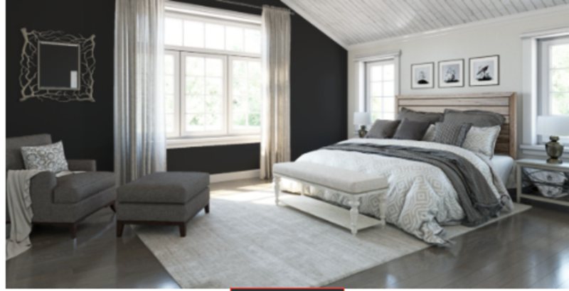 Sherwin Williams Tricorn Black Bedroom