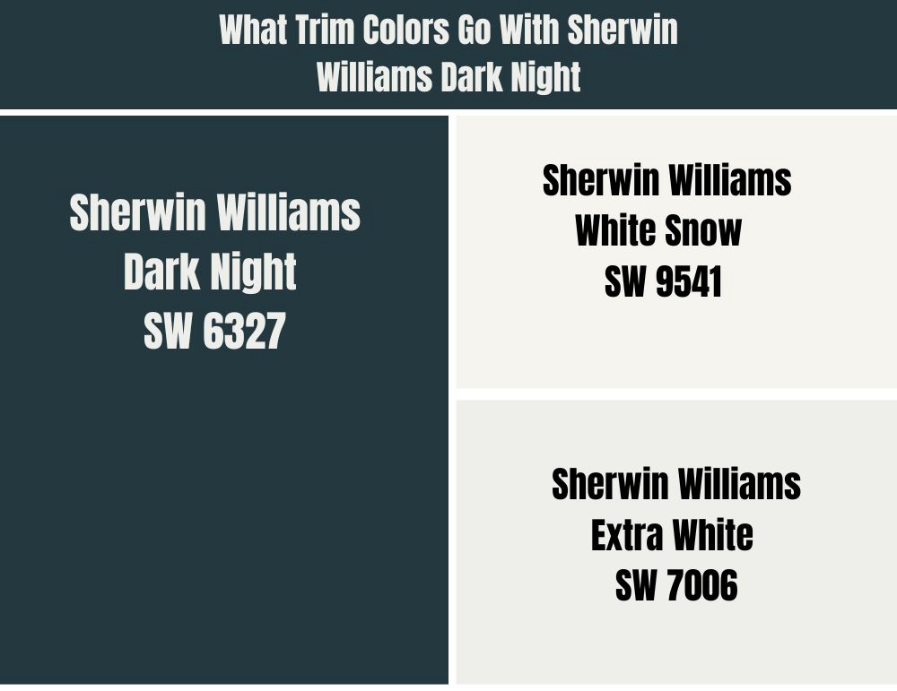 What Trim Colors Go With Sherwin Williams Dark Night