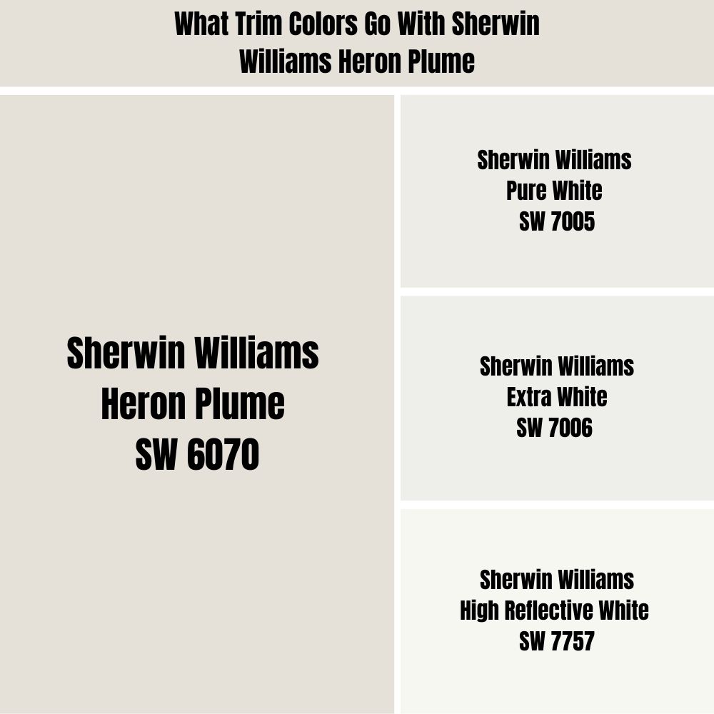 What Trim Colors Go With Sherwin Williams Heron Plume