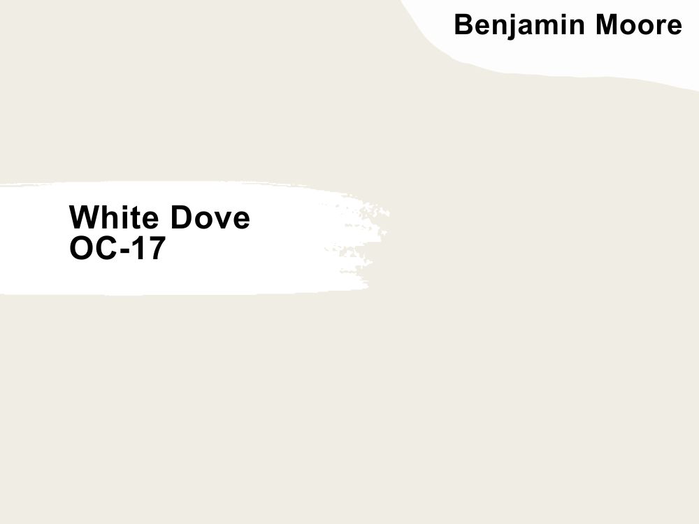 1. Benjamin Moore White Dove OC-17