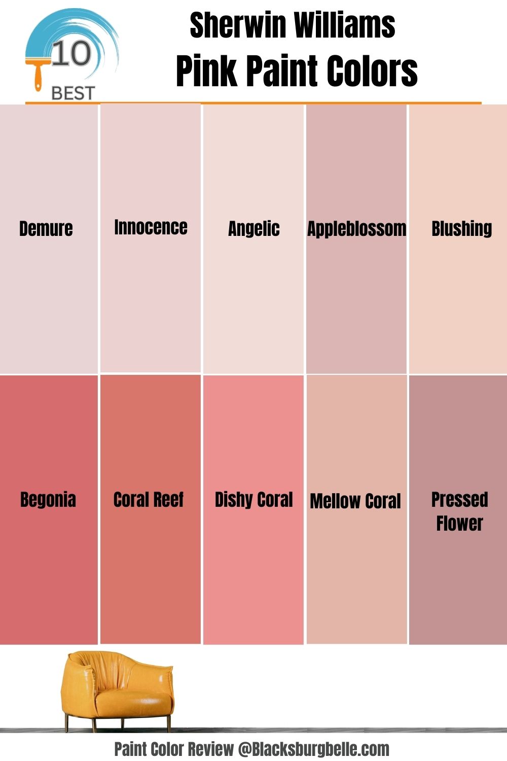 The Best Pink Paint Colors, from Mauve to Coral