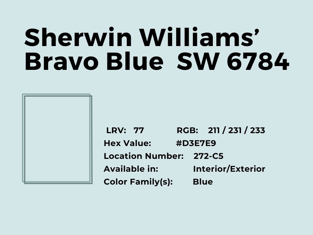 10. Sherwin Williams’ Bravo Blue SW 6784