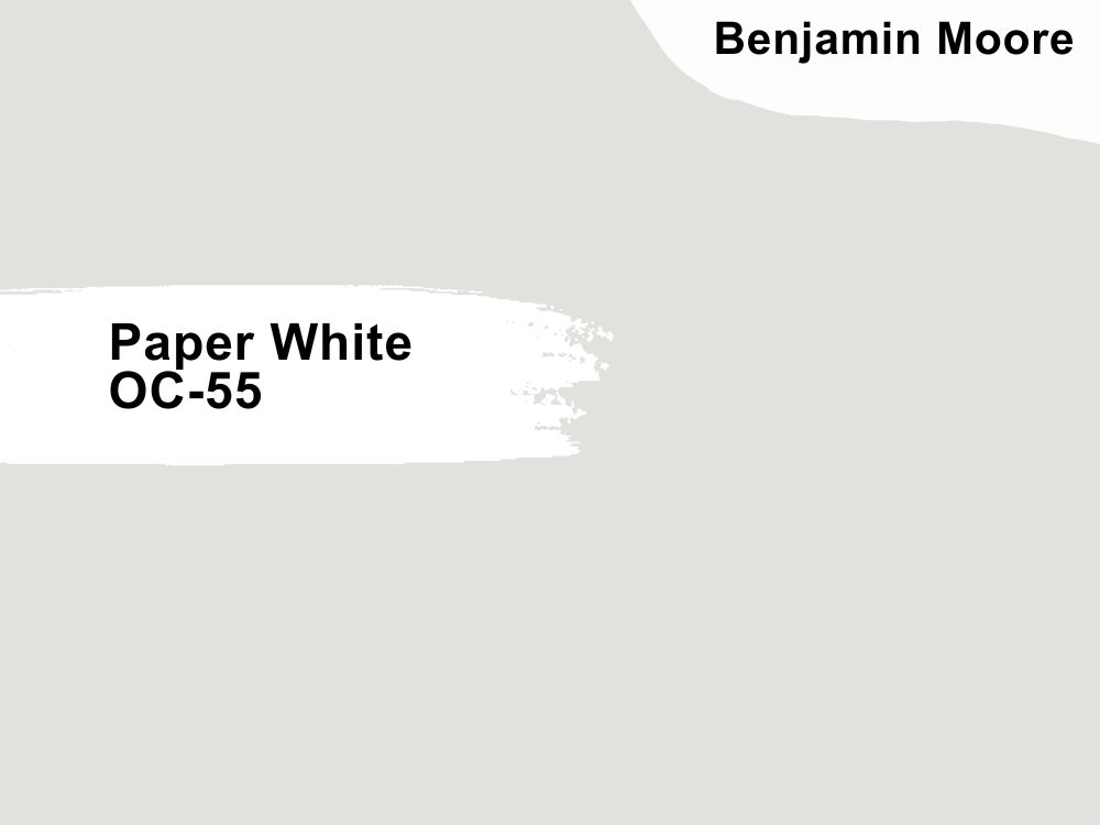 11. Benjamin Moore Paper White OC-55