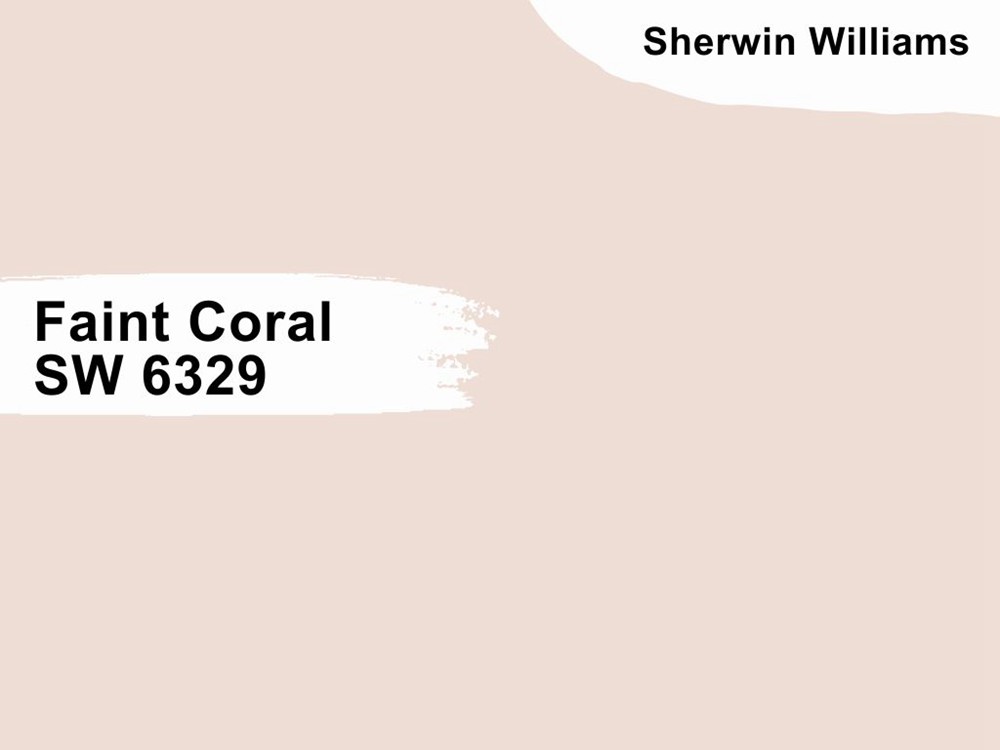 13.Sherwin Williams Faint Coral SW 6329