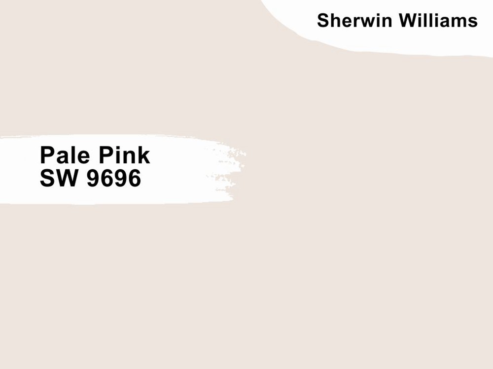 14.Sherwin Williams Pale Pink SW 9696