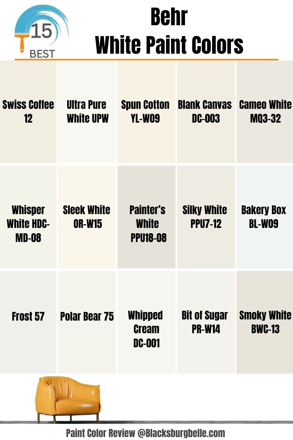 15 Best Behr White Paint Colors Popular and Trending in 2023