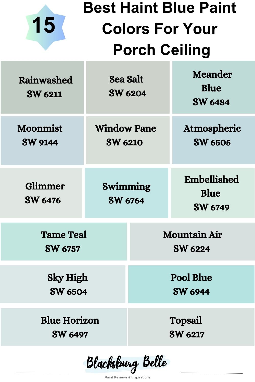 15 Best Haint Blue Paint Colors For Your Porch Ceiling