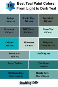 15 Best Teal Paint Colors From Light to Dark Teal