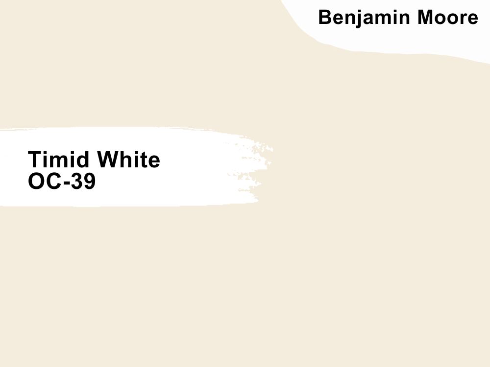 16. Benjamin Moore Timid White OC-39