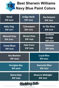18 Best Sherwin Williams Navy Blue Paint Colors