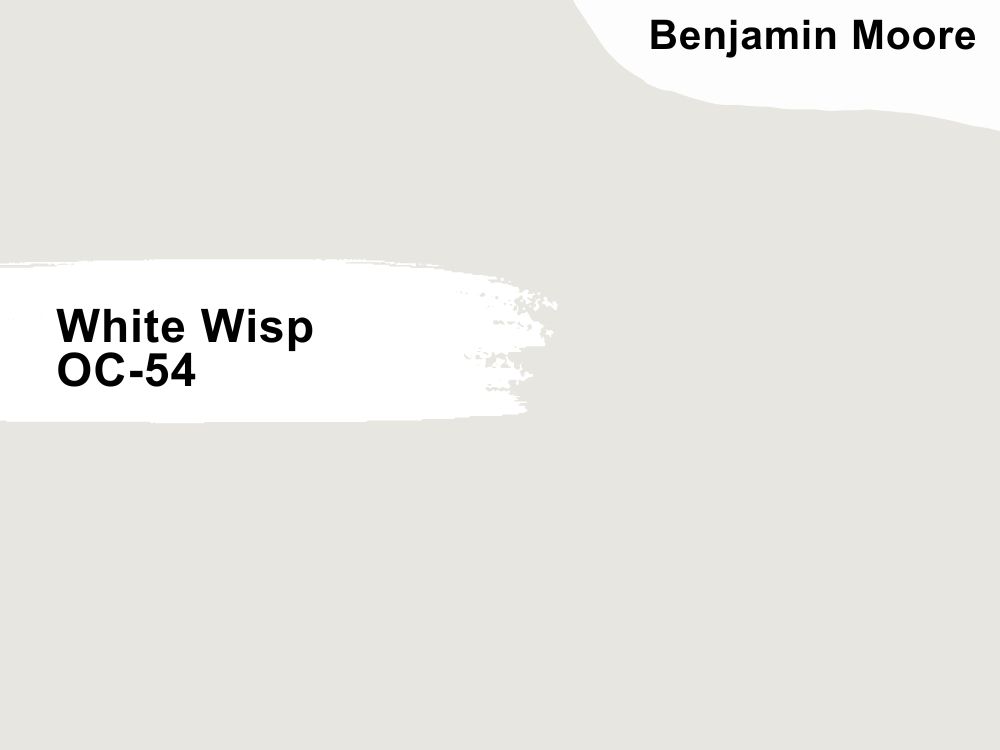 18. Benjamin Moore White Wisp OC-54