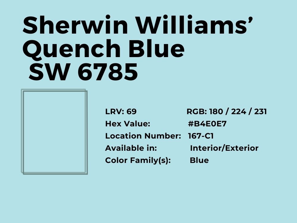 18. Sherwin Williams’ Quench Blue SW 6785