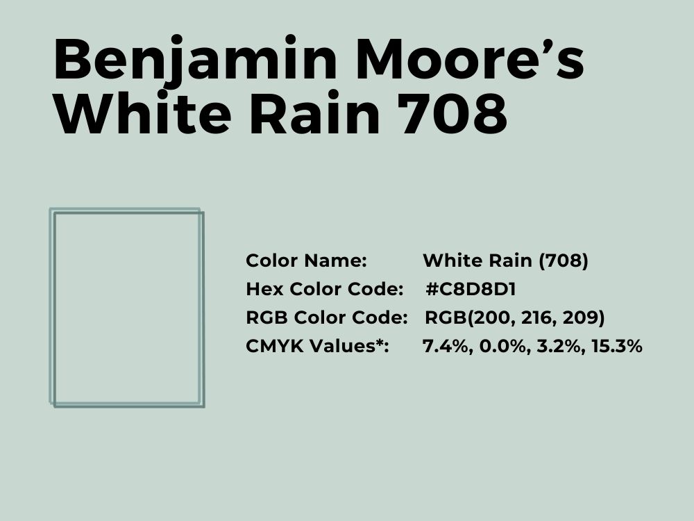 20. Benjamin Moore’s White Rain 708