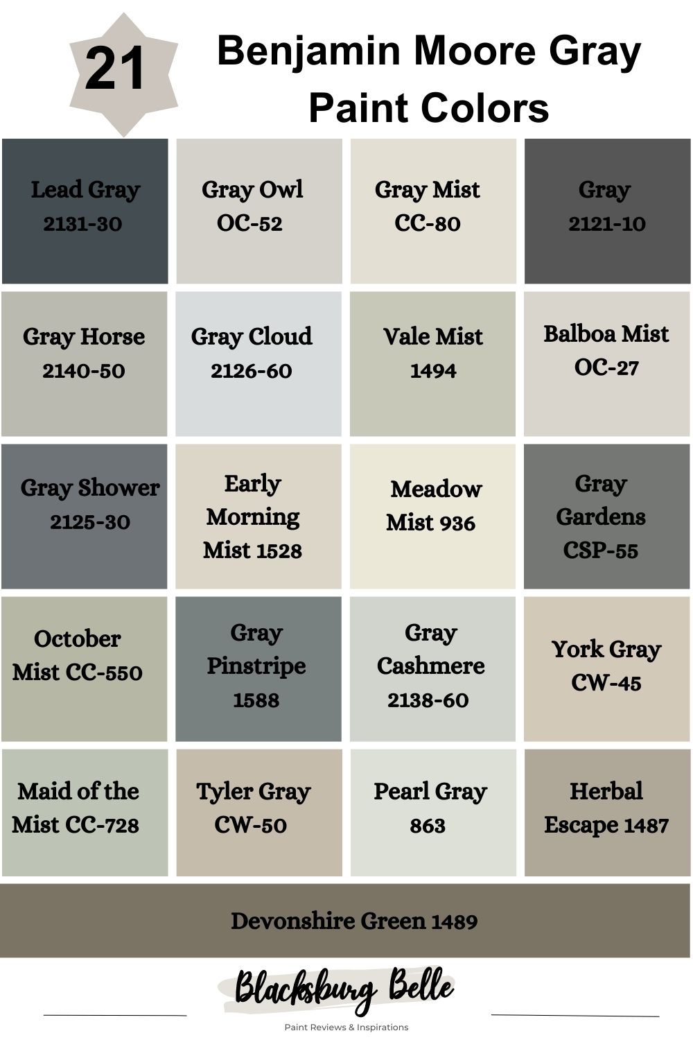 21 Benjamin Moore Gray Paint Colors You Need To Try