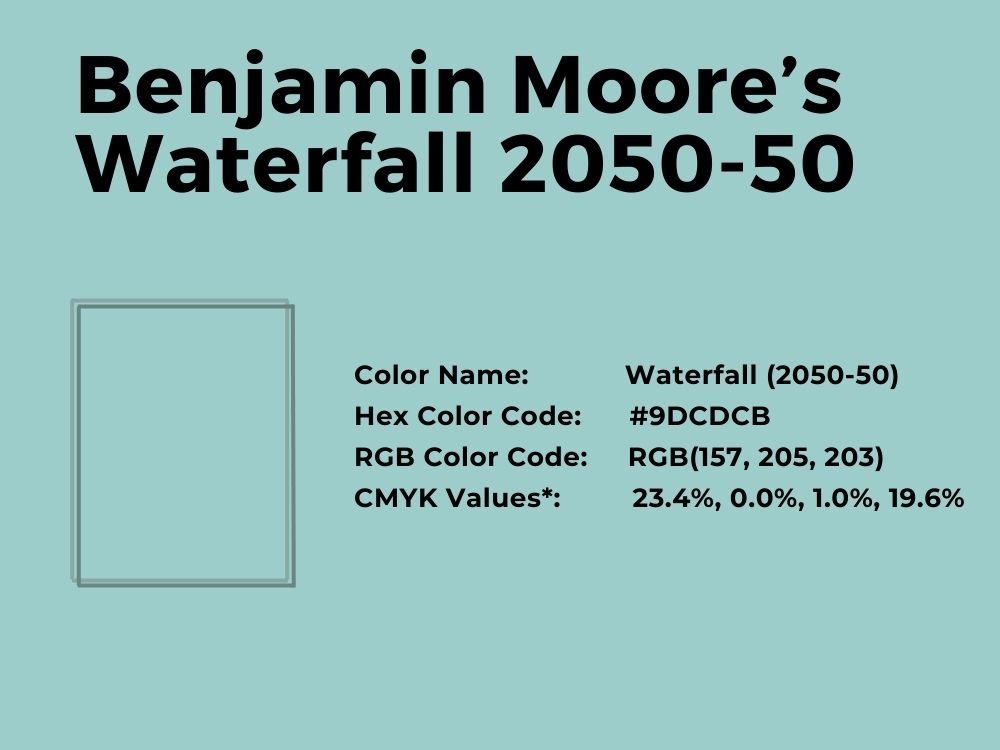 21. Benjamin Moore’s Waterfall 2050-50