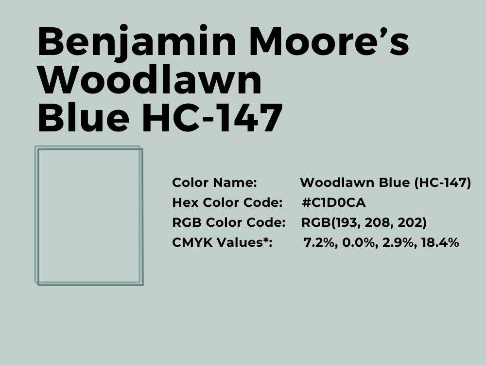 25. Benjamin Moore’s Woodlawn Blue HC-147