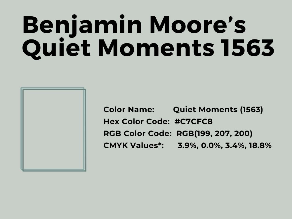 26. Benjamin Moore’s Quiet Moments 1563