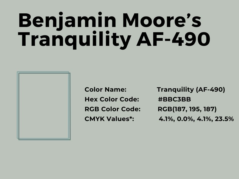 30. Benjamin Moore’s Tranquility AF-490