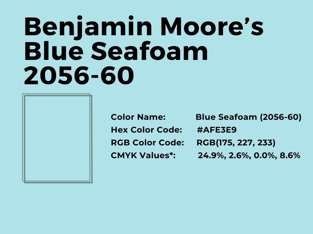 31. Benjamin Moore’s Blue Seafoam 2056-60