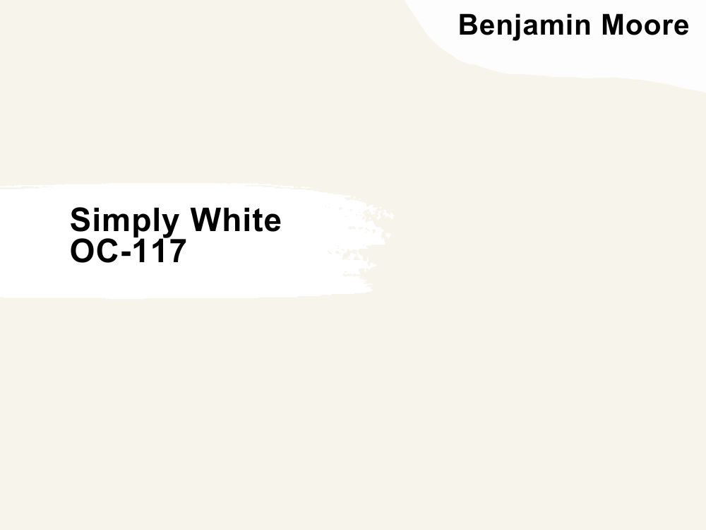 4. Benjamin Moore Simply White OC-117