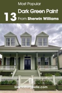 Best Sherwin Williams Dark Green Paint Colors