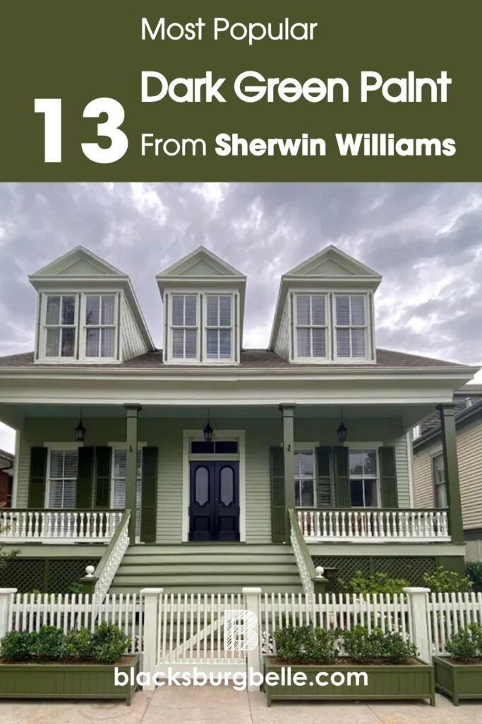 Best Sherwin Williams Dark Green Paint Colors
