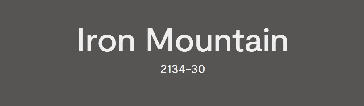 Iron Mountain 2134-30
