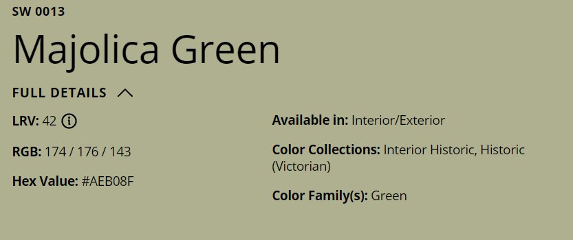 Majolica Green (SW 0013)