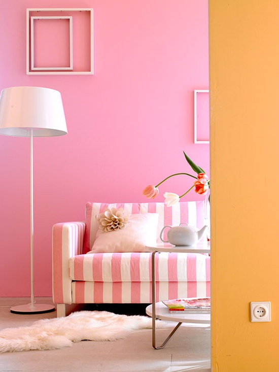 Orange go with Pink Paint