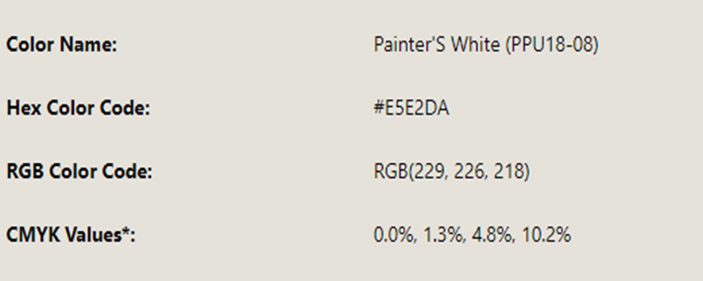 Color of the Month: Painter's White