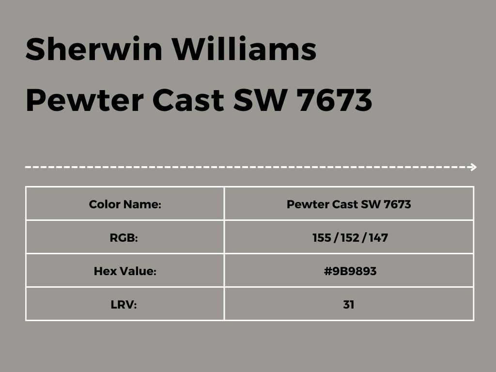 Pewter Cast SW 7673