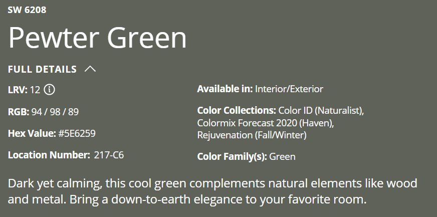 Pewter Green (SW 6208)