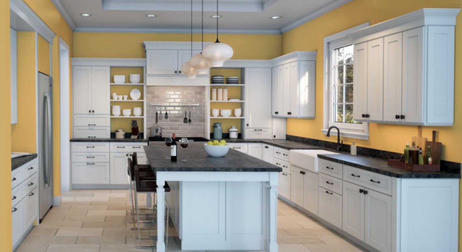 Sherwin Williams Afternoon looks vivid and beautiful when paired with a white color. (2)