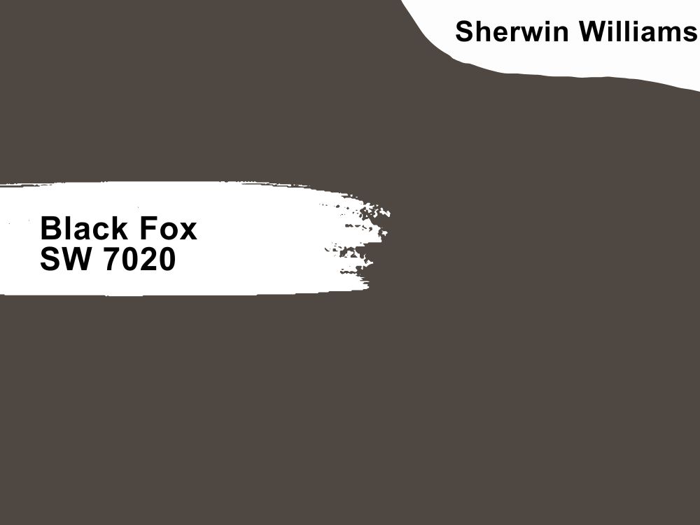 Sherwin Williams Black Fox SW 7020