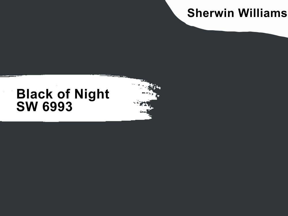 Sherwin Williams Black of Night SW 6993