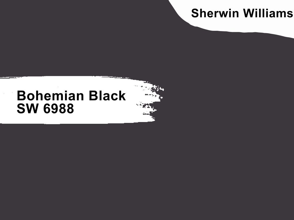 Sherwin Williams Bohemian Black SW 6988